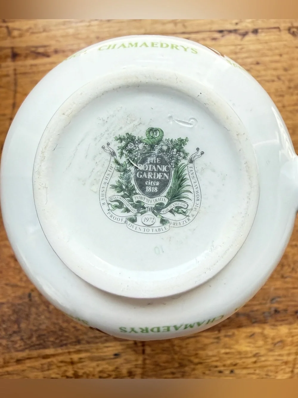 VTG Portmeirion Botanic Garden Sugar, Creamer & Canister Set | Made in England